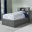 AFI Newport Twin Solid Wood with Twin Trundle in Grey