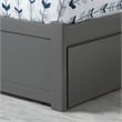 AFI Newport Twin Solid Wood with Twin Trundle in Grey