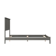 Madison Full Solid Wood Foundation Bed in Grey