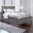 Madison Queen Platform Bed with Matching Footboard & Storage Drawers in Grey