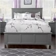 Madison Queen Platform Bed with Matching Footboard & Storage Drawers in Grey