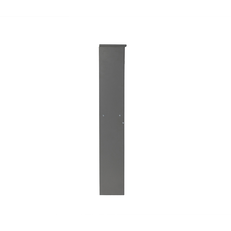 AFI Newport Twin Solid Wood Bookcase Headboard in Gray