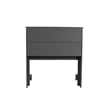 AFI Newport Twin Solid Wood Bookcase Headboard in Gray