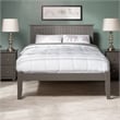 Nantucket Full Solid Wood Platform Bed in Grey