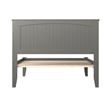 Nantucket Full Solid Wood Platform Bed in Grey