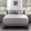 Orlando Full Solid Wood Foundation Bed in Grey