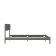 Orlando Full Solid Wood Foundation Bed in Grey