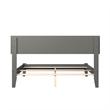Orlando Full Solid Wood Foundation Bed in Grey