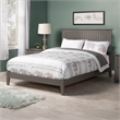 Nantucket Full Solid Wood Foundation Bed in Grey