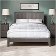 Nantucket Full Solid Wood Foundation Bed in Grey