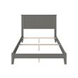 Nantucket Full Solid Wood Foundation Bed in Grey