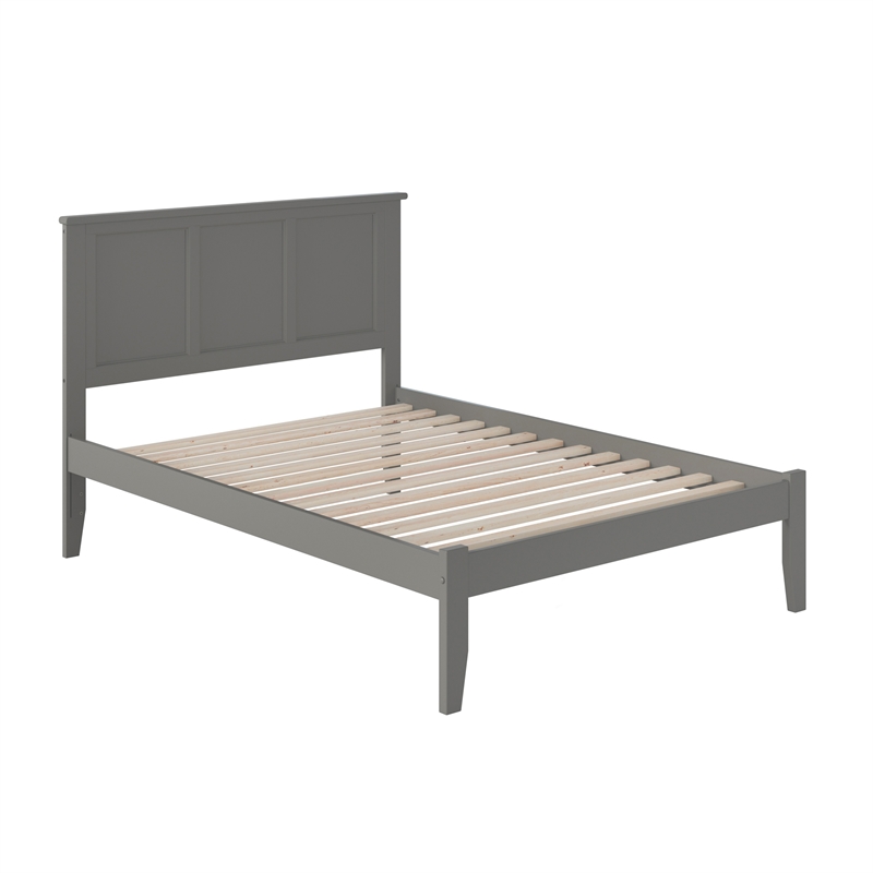 Madison Full Solid Wood Platform Bed in Grey