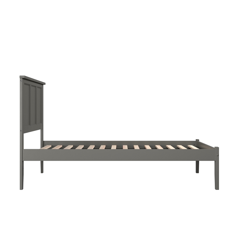 Madison Full Solid Wood Platform Bed in Grey