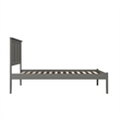 Madison Full Solid Wood Platform Bed in Grey