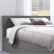 Orlando Queen Modern Wood Panel Headboard in Grey