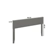 Orlando King Modern Wood Panel Headboard in Grey