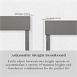 Orlando King Modern Wood Panel Headboard in Grey