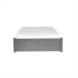 AFI Concord Queen Wood Platform Bed with Footboard and 2 Bed Drawers in Gray
