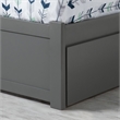 AFI Newport Full Solid Wood Bed with Twin Trundle in Grey