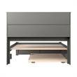 AFI Newport Full Solid Wood Bed with Twin Trundle in Grey