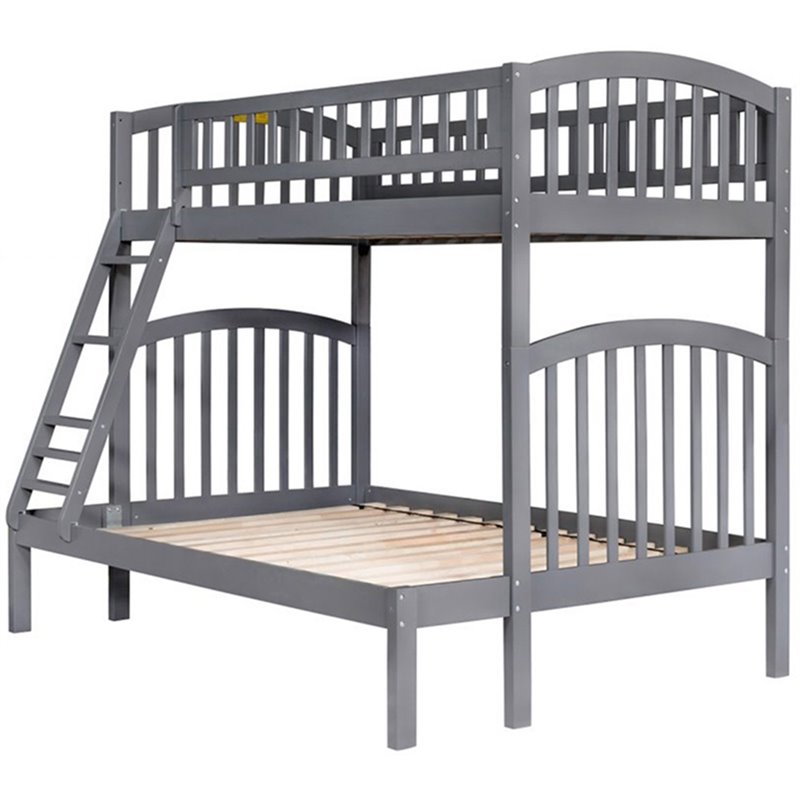 Atlantic Furniture Richland Twin Over Full Bunk Bed In Gray Atlantic Furniture Richland Twin Over Full Bunk Bed In Gray Ab64209