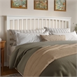 Mission King Wood Headboard in White