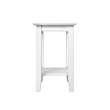 AFI Mission Solid Wood Contemporary End Table in White