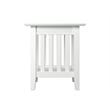 AFI Mission Solid Wood Contemporary End Table in White