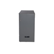 Deerfield Queen Solid Wood Modern Murphy Bed Chest with Mattress in Gray