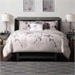 Deerfield Queen Solid Wood Modern Murphy Bed Chest with Mattress in Gray