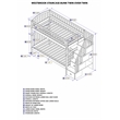 AFI Westbrook Solid Wood Staircase Bunk Twin Over Twin in White