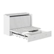 AFI Southampton Queen Solid Wood Murphy Bed Chest in White with USB Charger