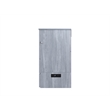 Deerfield Queen Solid Wood Modern Murphy Bed Chest with Mattress in Driftwood