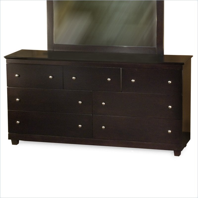 Atlantic Furniture Miami 7 Drawer Double Dresser   C 7470X