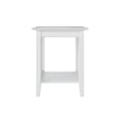 AFI Mission Solid Wood Printer Stand with Built-In Charger in White