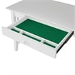 AFI Mission Solid Wood Writing Desk with Built-In Charger in White