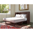 Deerfield Queen Solid Wood Modern Murphy Bed Chest with Mattress in Burnt Amber