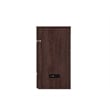 Deerfield Queen Solid Wood Modern Murphy Bed Chest with Mattress in Burnt Amber