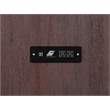 Deerfield Queen Solid Wood Modern Murphy Bed Chest with Mattress in Burnt Amber