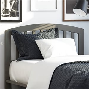 Richmond Twin Wood Headboard in Grey