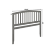 Richmond Queen Wood Headboard in Grey