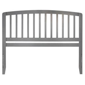 atlantic furniture richmond queen spindle headboard in gray