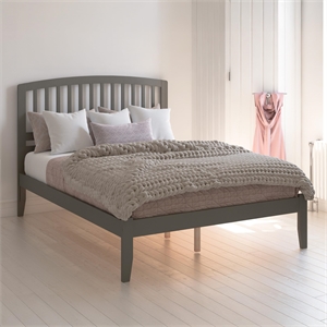 Richmond Twin Solid Wood Platform Bed in Grey