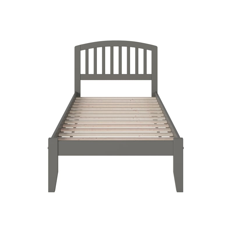 Richmond Twin Solid Wood Platform Bed in Grey