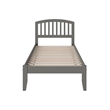 Richmond Twin Solid Wood Platform Bed in Grey