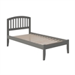 Richmond Twin Solid Wood Platform Bed in Grey
