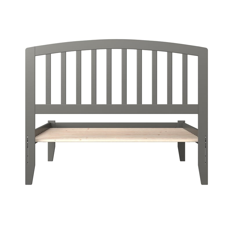 Richmond Full Solid Wood Platform Bed in Grey