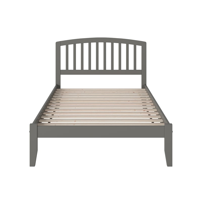 Richmond Full Solid Wood Platform Bed in Grey