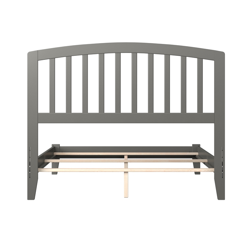 Richmond Full Solid Wood Foundation Bed in Grey