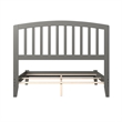 Richmond Full Solid Wood Foundation Bed in Grey